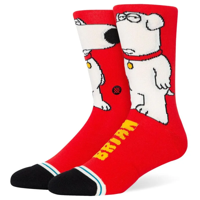 Stance Family Guy The Dog Socks - Red sold by Source Skate Co.