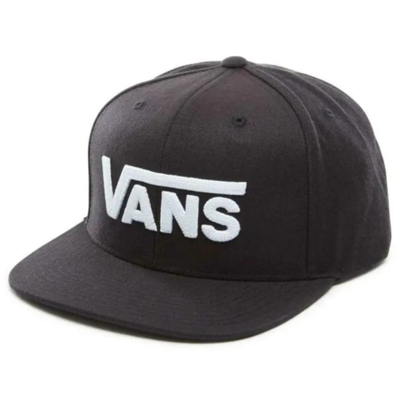 Vans Drop V II Snapback Hat - Black/White made by Vans