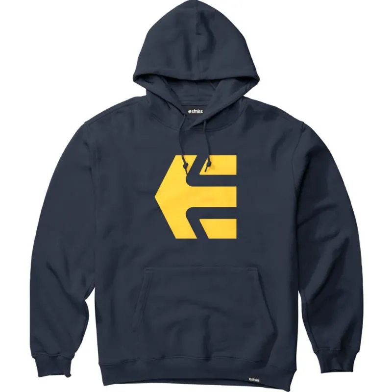 Etnies Classic Icon Hoodie - Navy/Yellow sold by Source Skate Co.