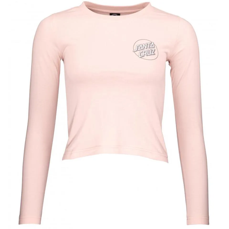 Santa Cruz Womens Screaming Paisley Dot Long Sleeve T-Shirt - Chalk Pink sold by Source Skate Co.