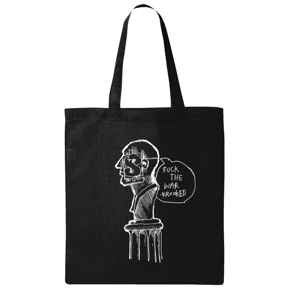 Krooked F.T.W.Tote Bag - Black/White sold by Source Skate Co.