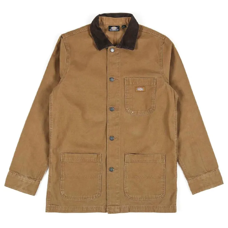 Dickies Duck Canvas Summer Chore Coat - Brown Duck sold by Source Skate Co.