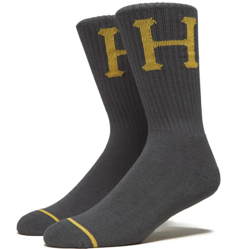 Huf Classic H Crew Sock - Gunmetal sold by Source Skate Co.
