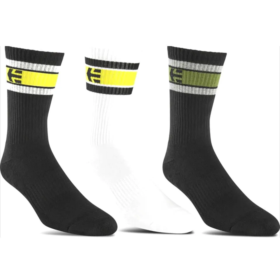Etnies Stencil Sock 3-Pack - Assorted sold by Source Skate Co.