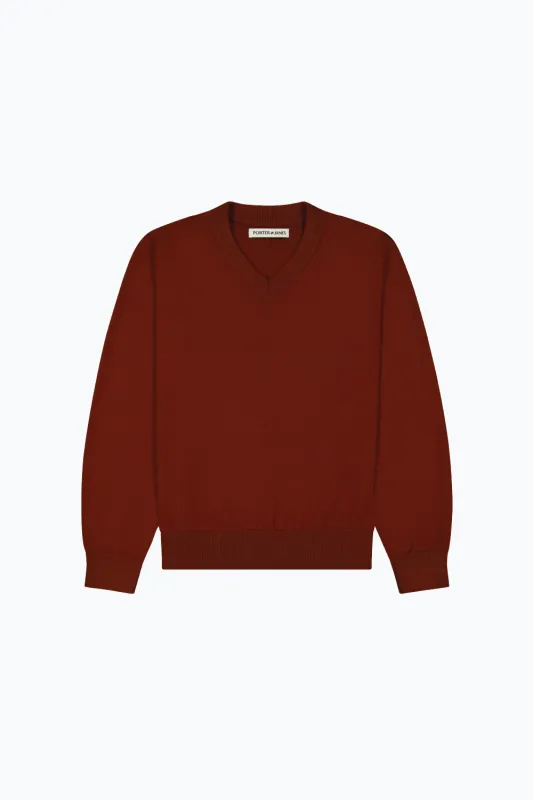 Knitted V-Neck made by Porter James