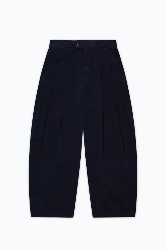 Dart-Knee Pleated Trousers made by Porter James