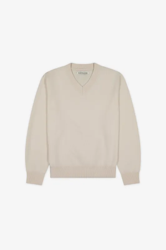 Knitted V-Neck made by Porter James