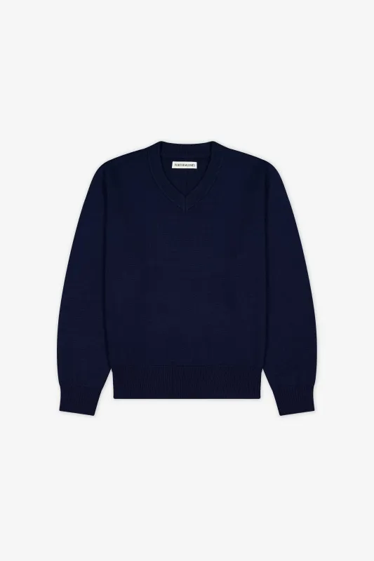Knitted V-Neck made by Porter James