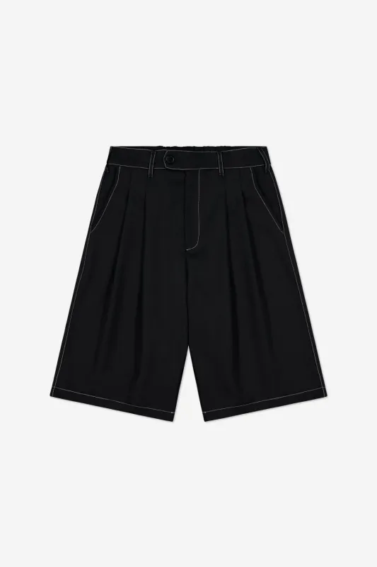 Double-Pleated Shorts made by Porter James
