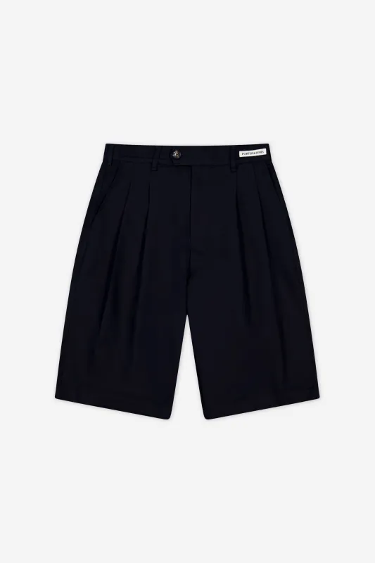Double-Pleated Shorts made by Porter James