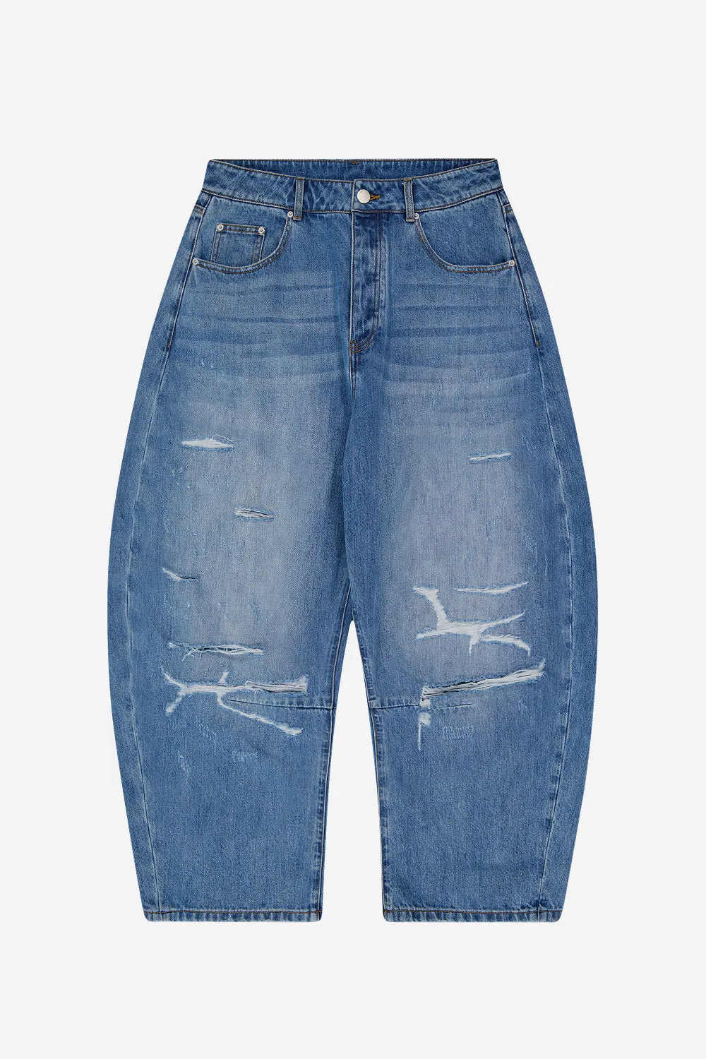 Dart-Knee Denim sold by Porter James
