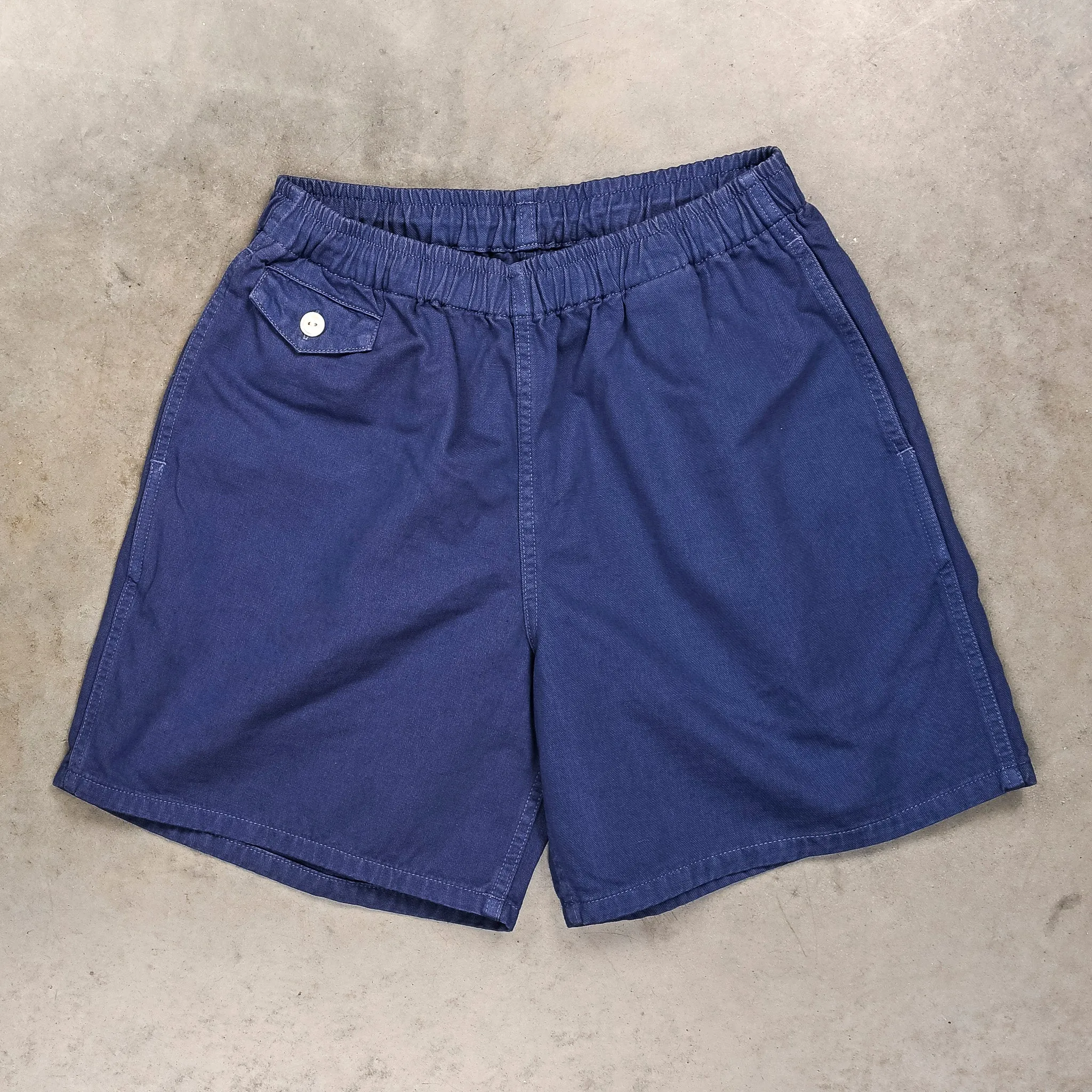 The Real McCoy's Cotton Drill Shorts Navy sold by Frans Boone