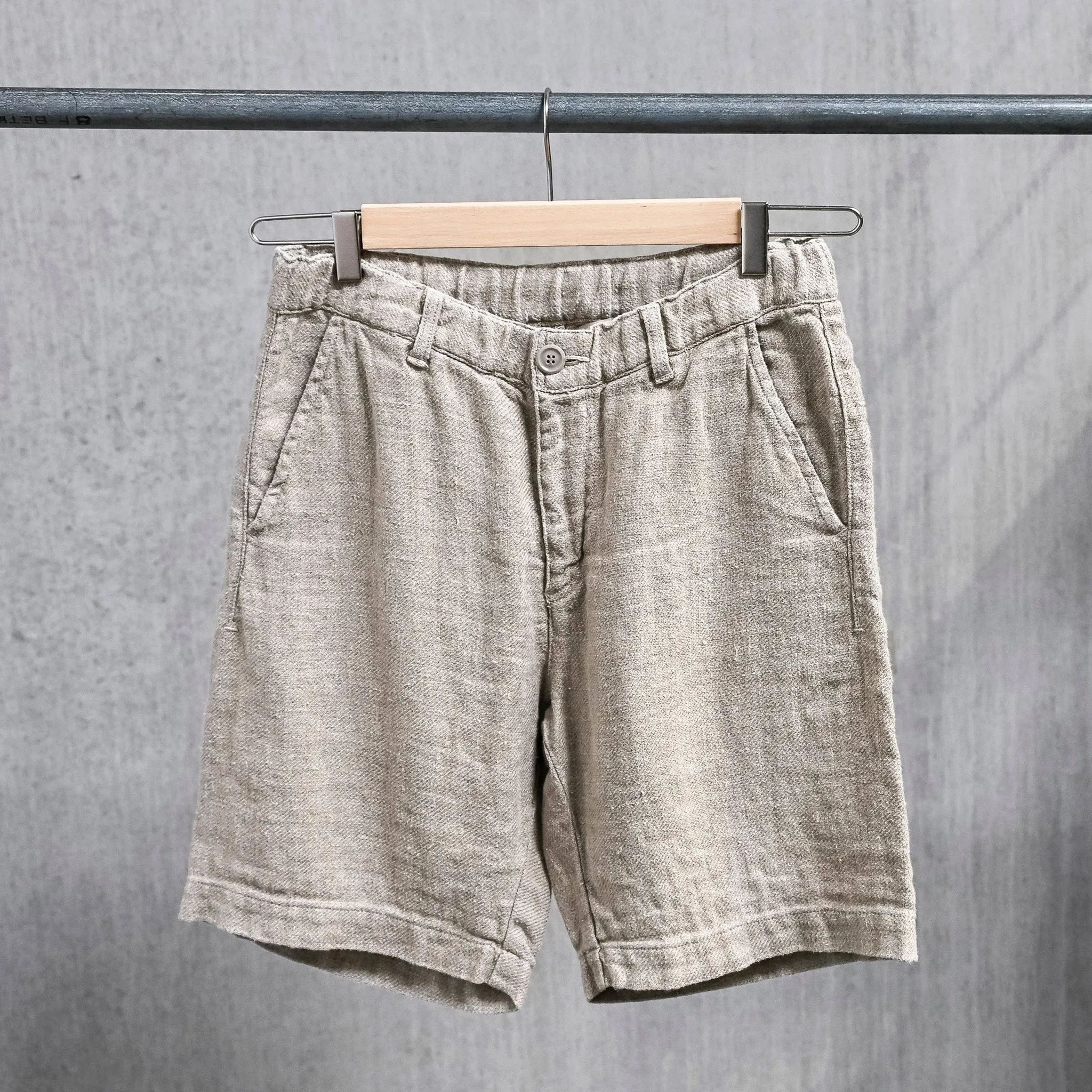 Remi Relief Linen Twill Easy Shorts Kinari sold by Frans Boone
