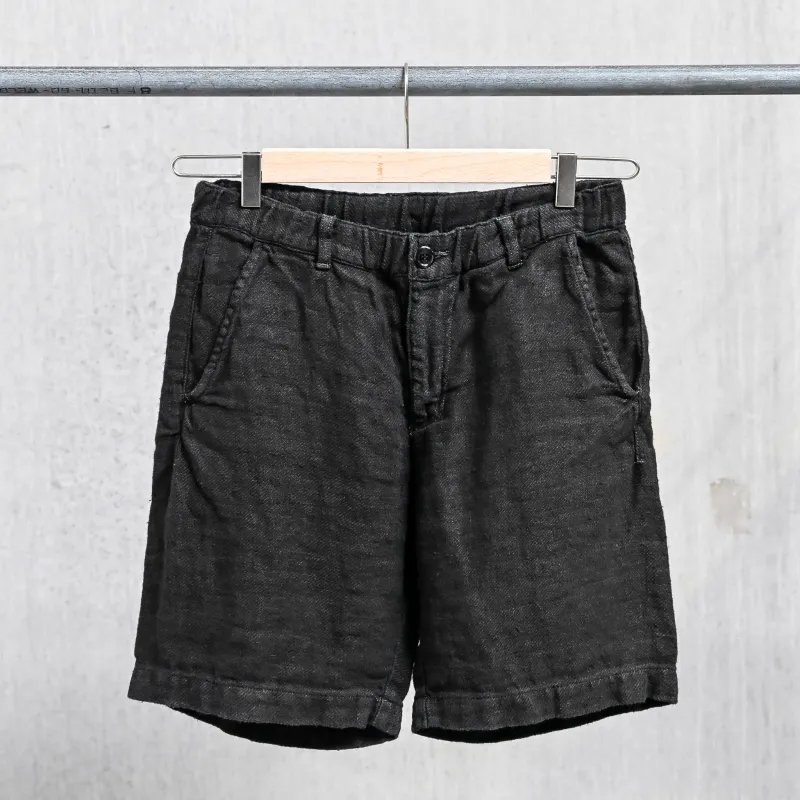 Remi Relief Linen Twill Easy Shorts Black made by Remi Relief
