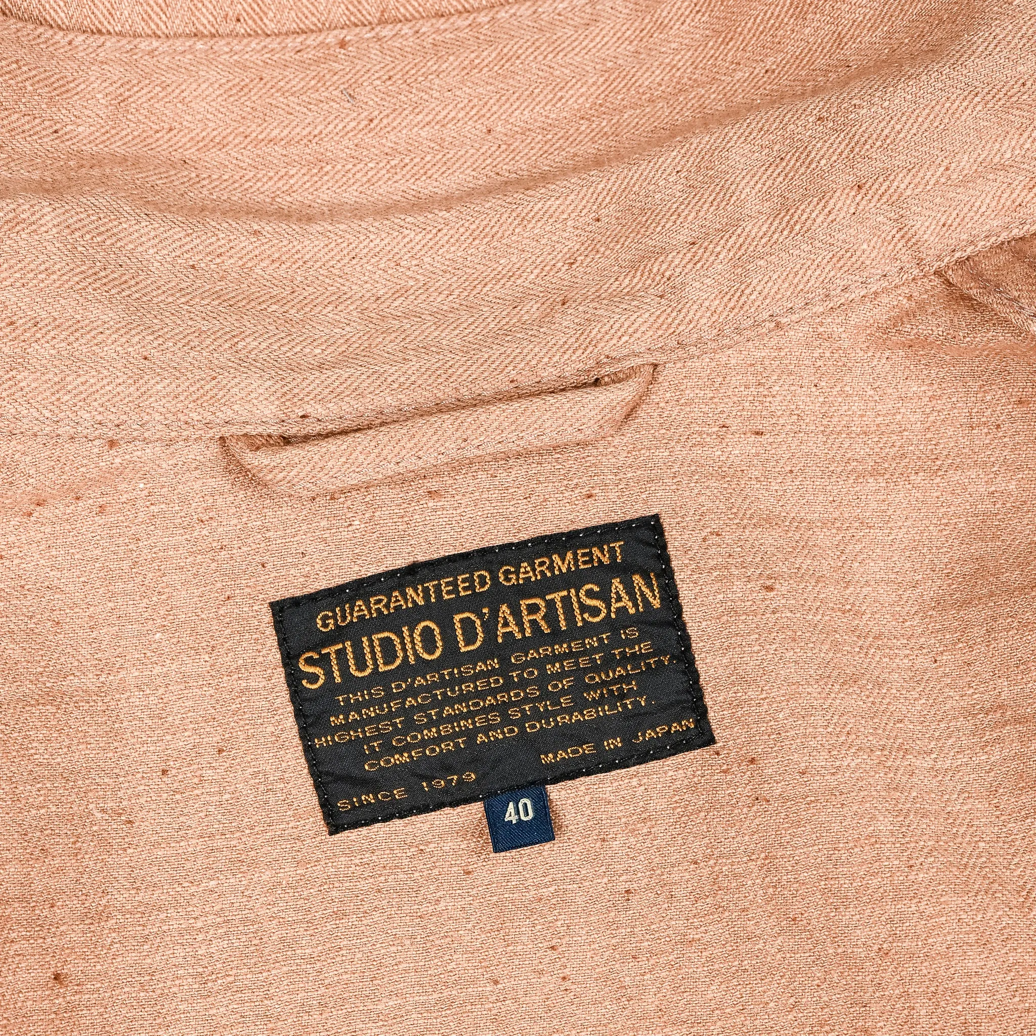 Studio D'Artisan Fox Cotton Military Coverall Brown sold by Frans Boone product image thumbnail 3