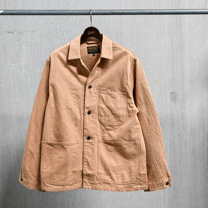 Studio D'Artisan Fox Cotton Military Coverall Brown made by Studio D'Artisan