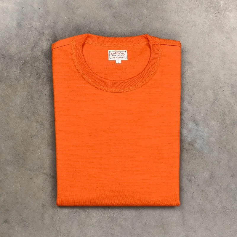 The Real McCoy's Athletic Loopwheel T-Shirt Orange made by The Real McCoy's