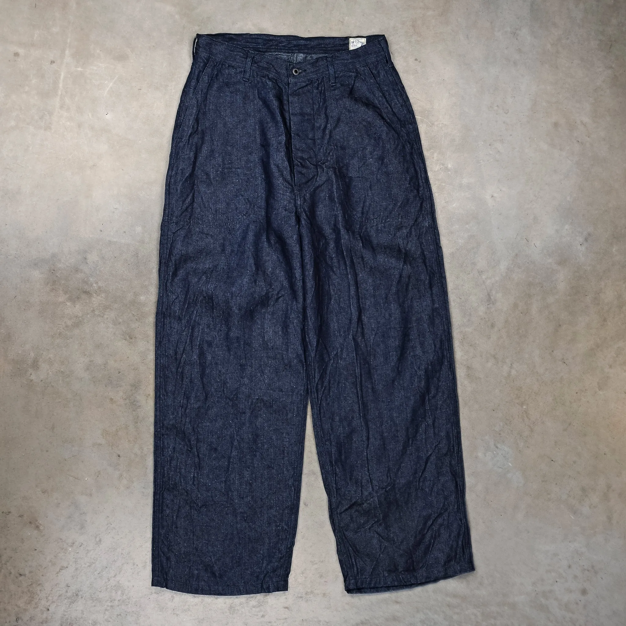 Orslow WWⅡ 40'S U.S Navy Linen Denim Utility Trousers sold by Frans Boone product image thumbnail 2