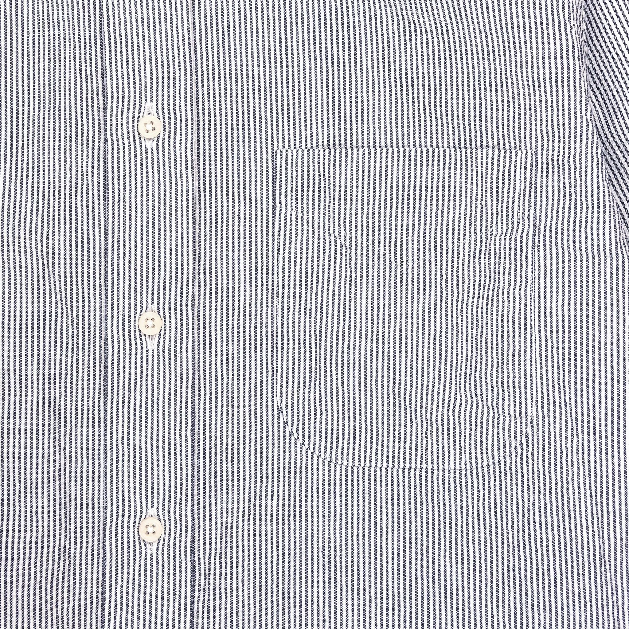 Gitman Vintage x Frans Boone Japanese Woven Stripe Seersucker Navy sold by Frans Boone product image thumbnail 5