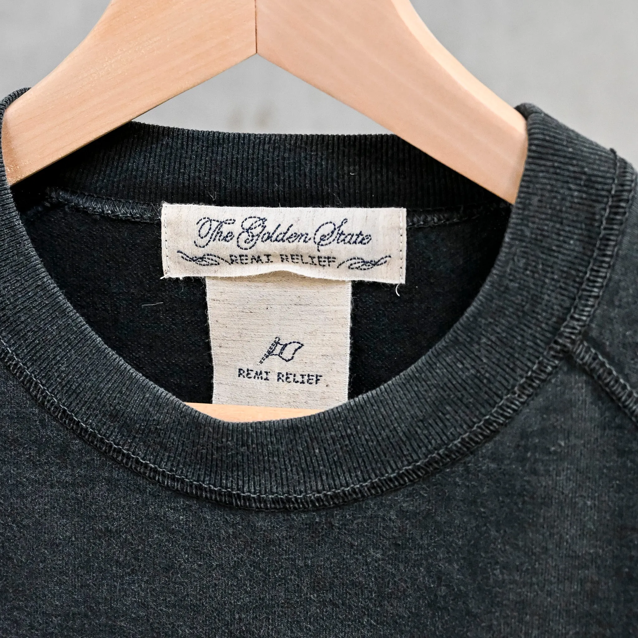 Remi Relief Raglan Short Sleeve Sweater Supima Cotton Black sold by Frans Boone product image thumbnail 5