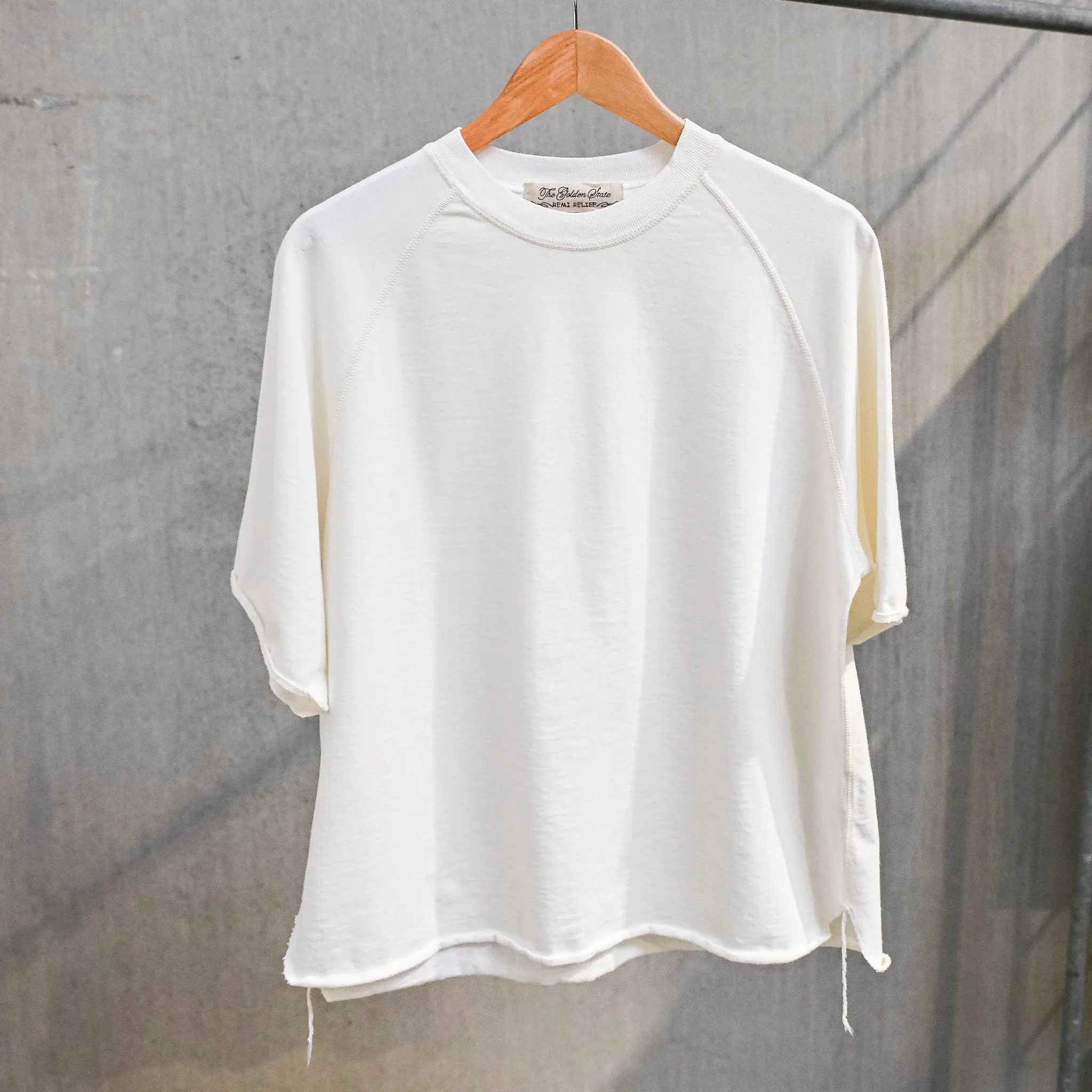 Remi Relief Raglan Short Sleeve Sweater Supima Cotton Off-White sold by Frans Boone product image thumbnail 2