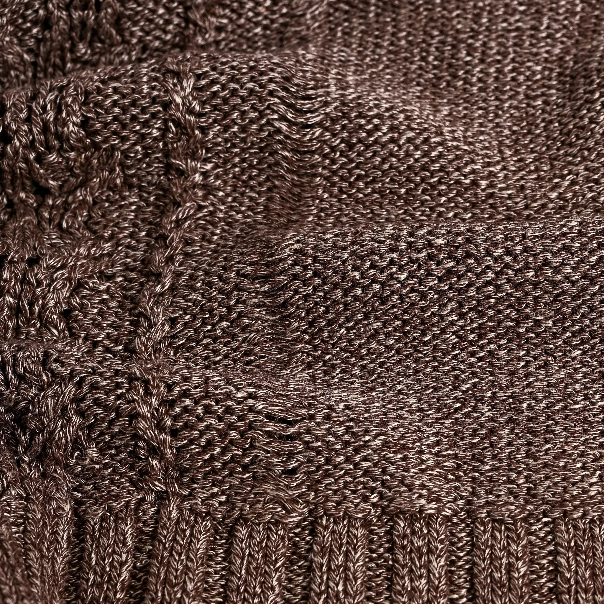 Olde H & Daughter Silk-Linen Cable Knit Espresso sold by Frans Boone product image thumbnail 5