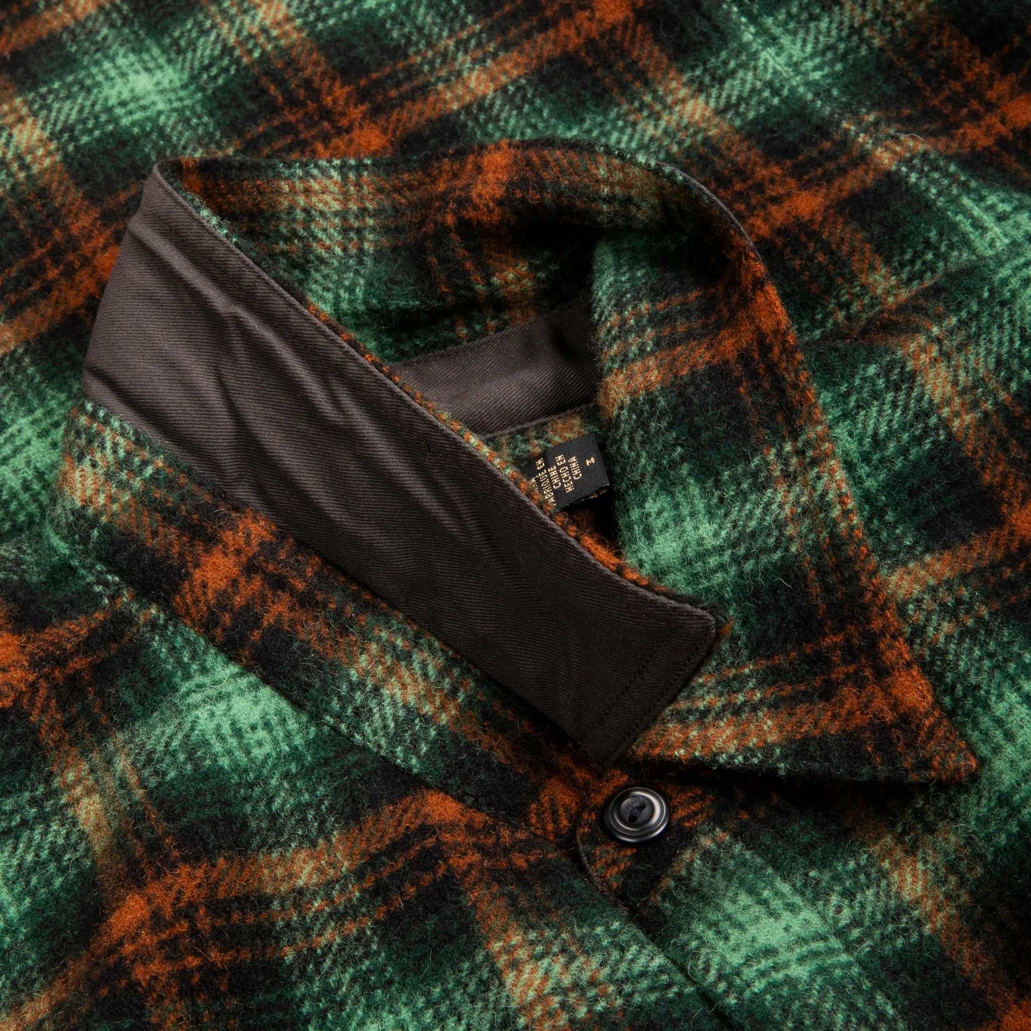 RRL Mason Wool Twill Overshirt Green Plaid sold by Frans Boone product image thumbnail 4