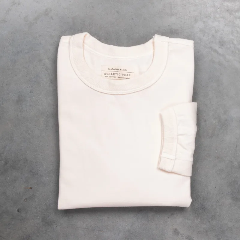 Fullcount Flat Seam Heavyweight Longsleeve T-Shirt Ecru made by Full Count