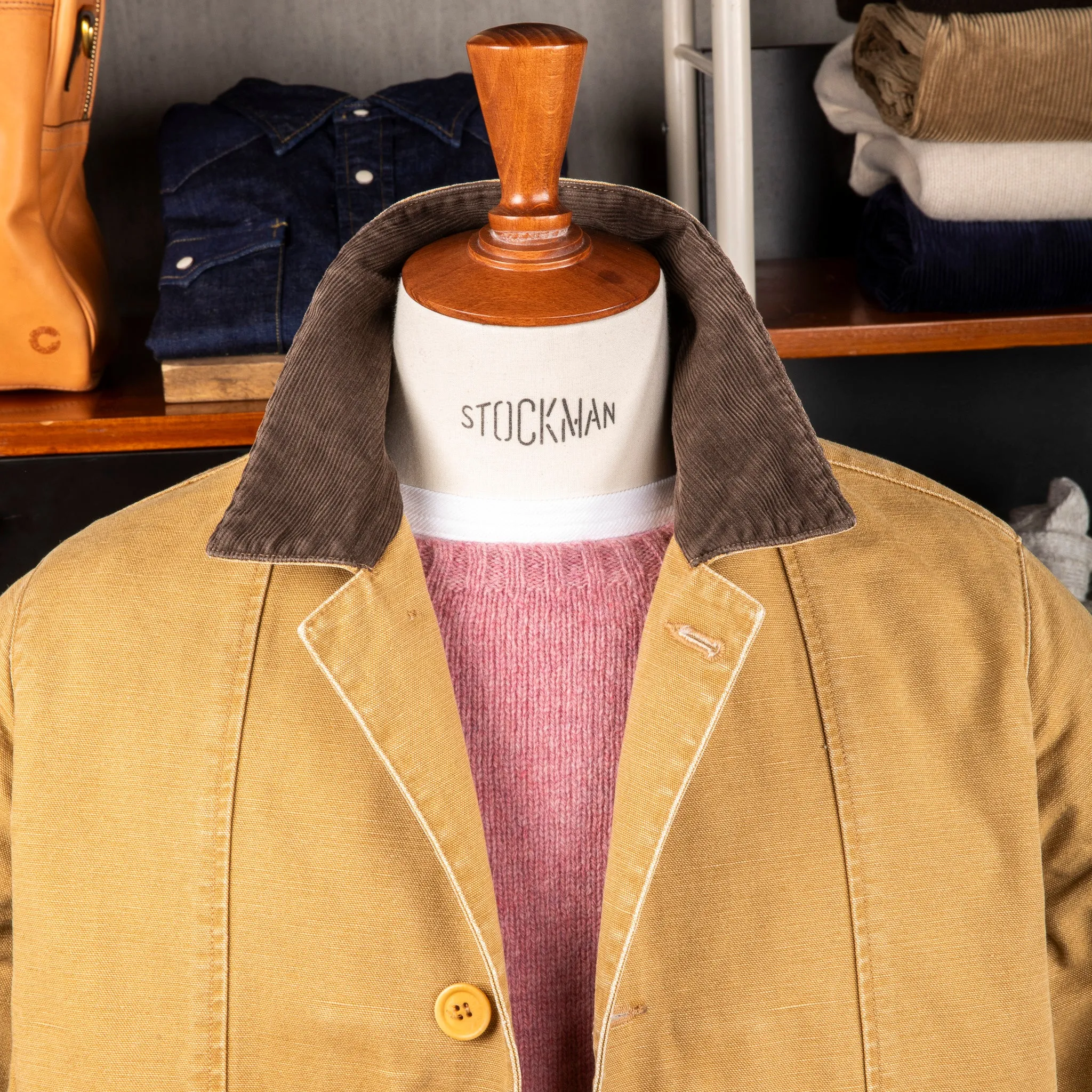 The Corona Utility CJ076 Utica Field Coat Khaki sold by Frans Boone product image thumbnail 2