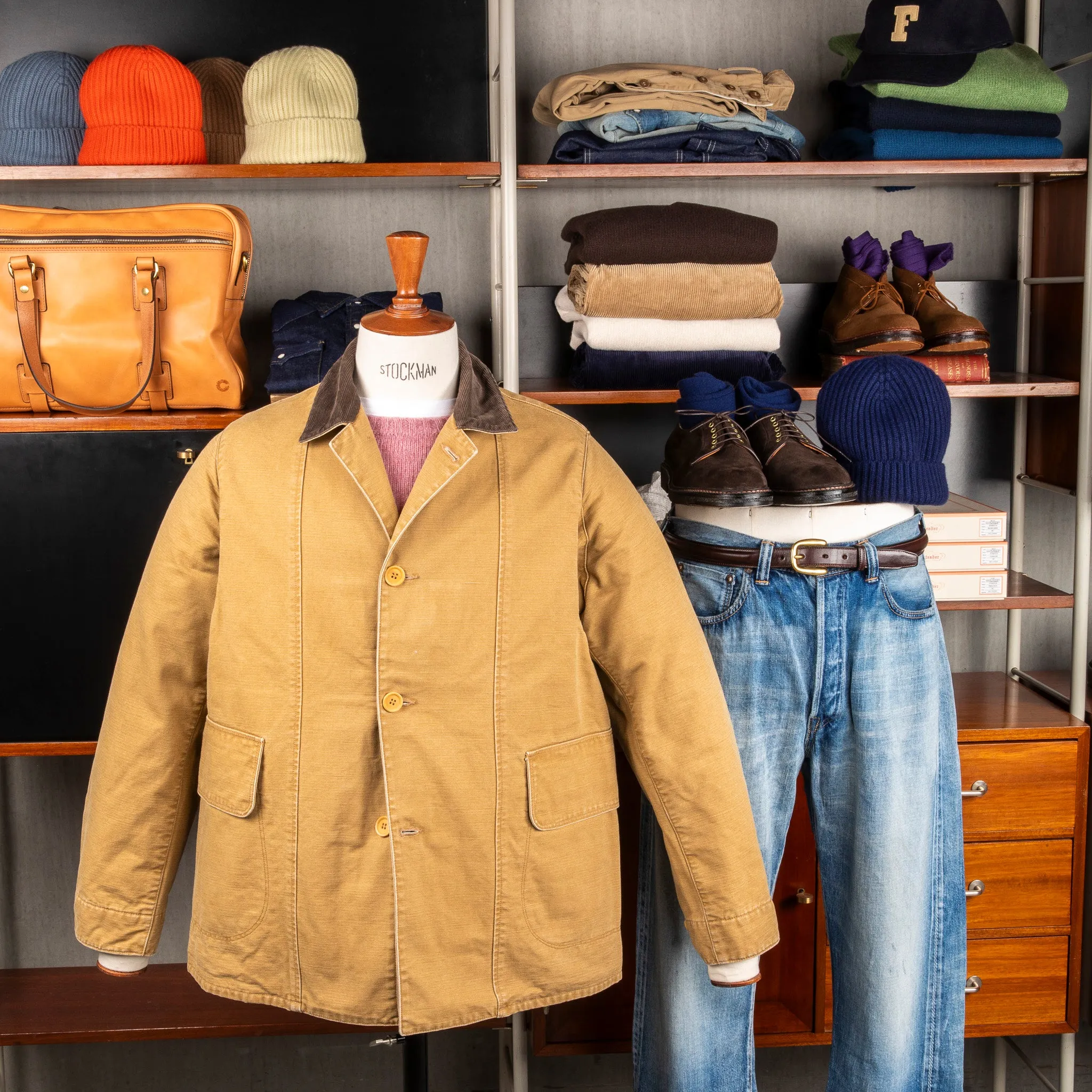 The Corona Utility CJ076 Utica Field Coat Khaki sold by Frans Boone