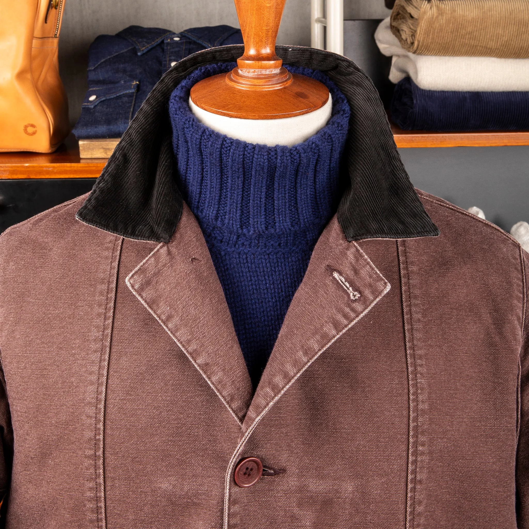 The Corona Utility CJ076 Utica Field Coat Chocolate Brown sold by Frans Boone product image thumbnail 2
