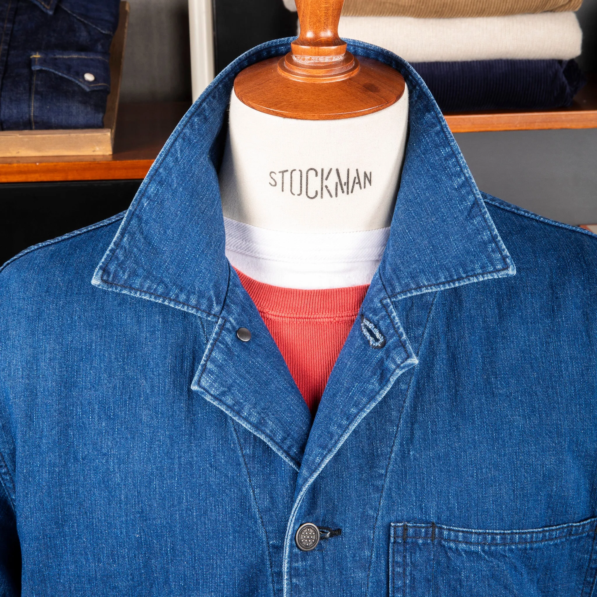 The Corona Utility CSJ005 N-3 Jumper Indigo Denim sold by Frans Boone product image thumbnail 4
