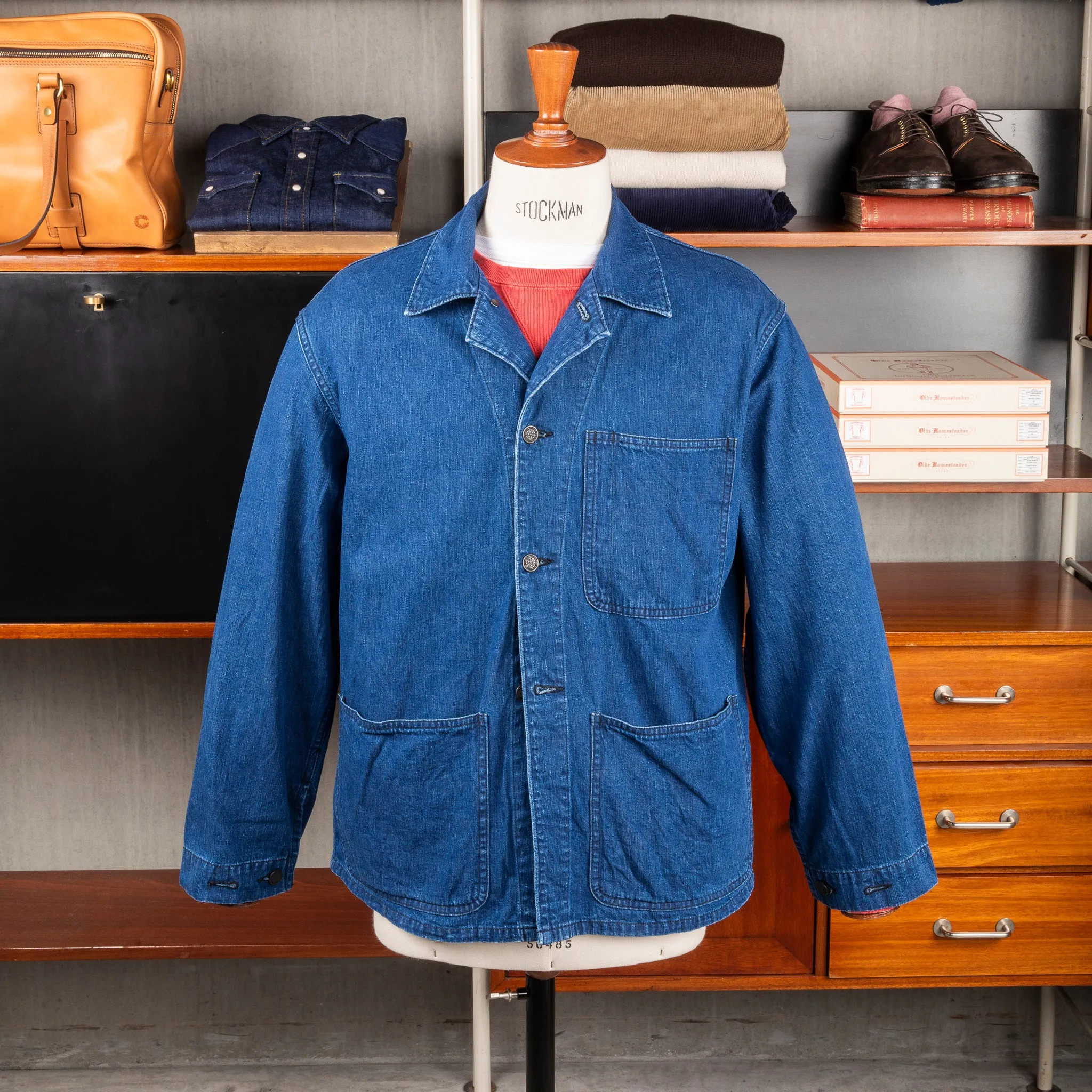 The Corona Utility CSJ005 N-3 Jumper Indigo Denim sold by Frans Boone product image thumbnail 3