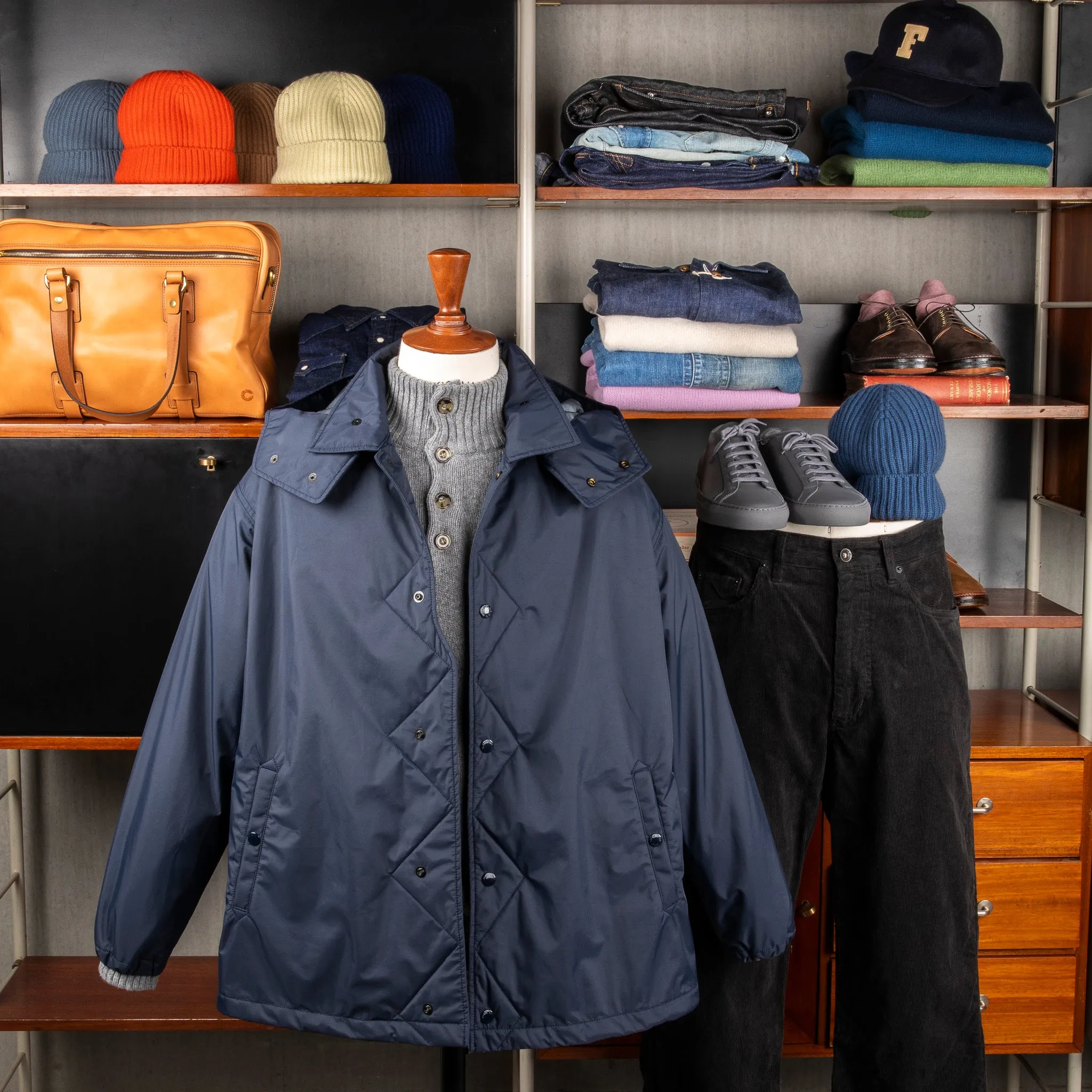 Engineered Garments Wind Breaker 3L Nylon Navy sold by Frans Boone