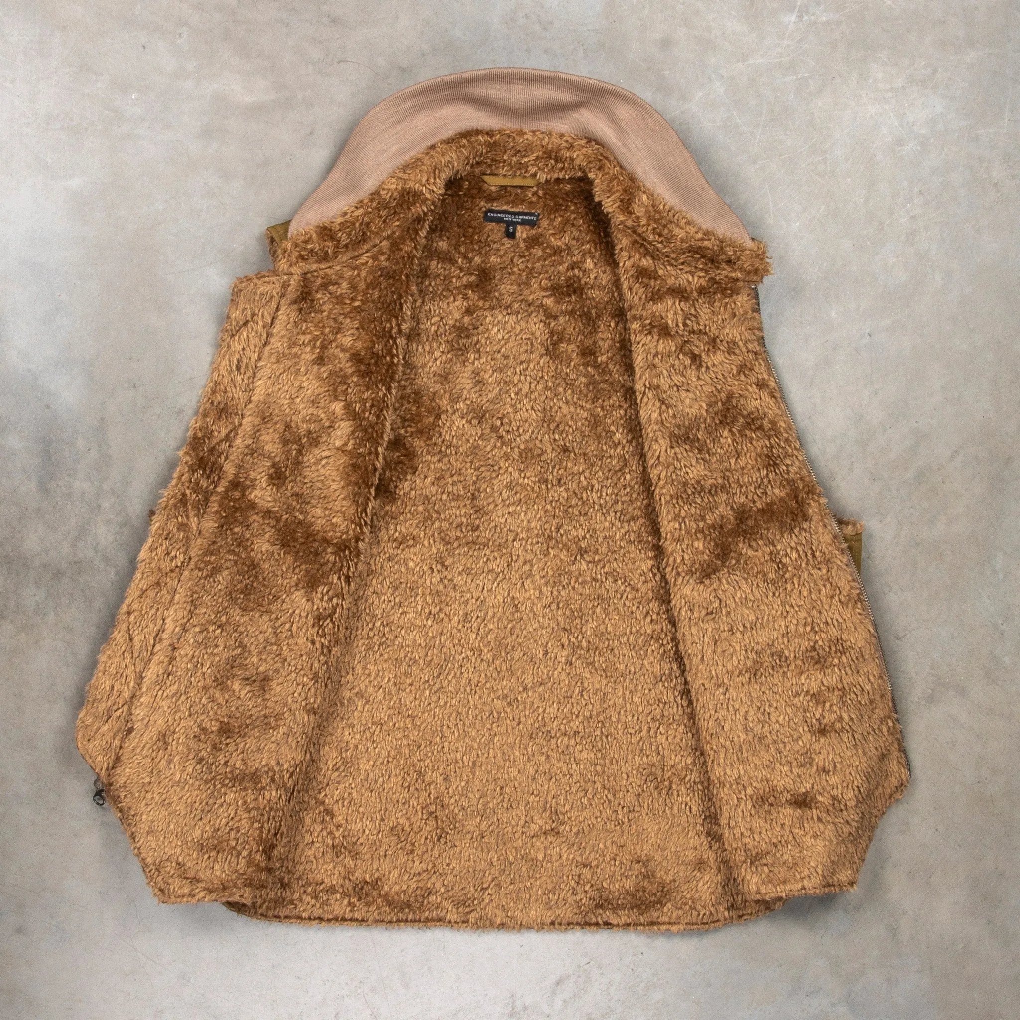 Engineered Garments LL Vest Khaki Nyco Twill sold by Frans Boone product image thumbnail 2