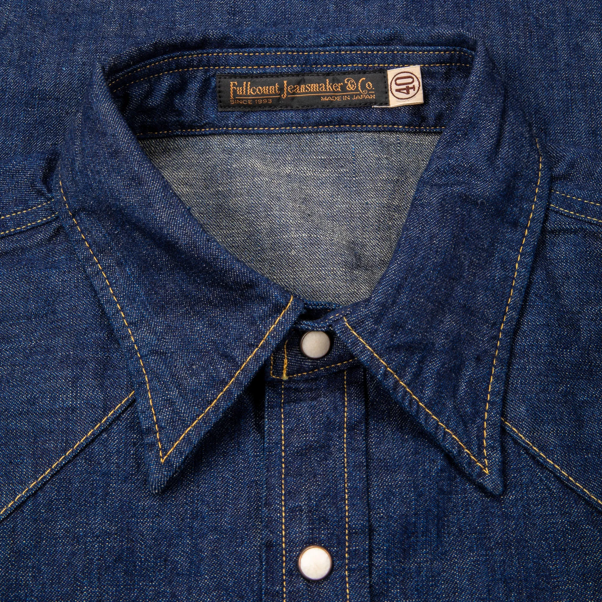 Fullcount 4894 Western Denim Shirt Rinse sold by Frans Boone product image thumbnail 4