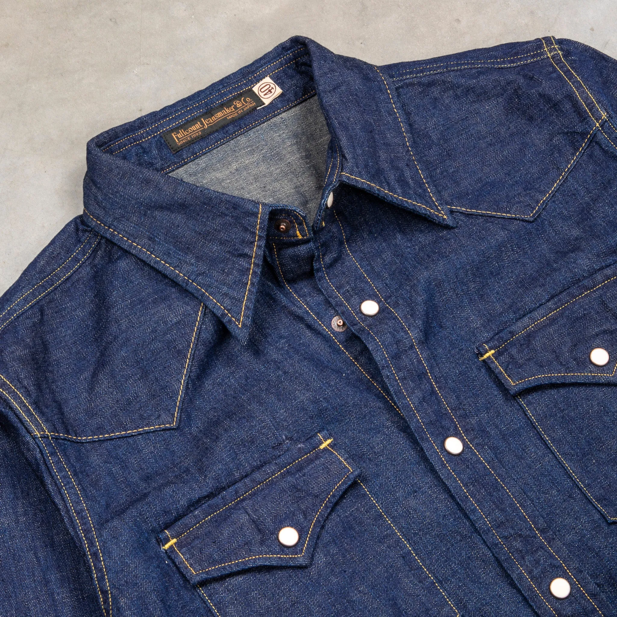 Fullcount 4894 Western Denim Shirt Rinse sold by Frans Boone product image thumbnail 3