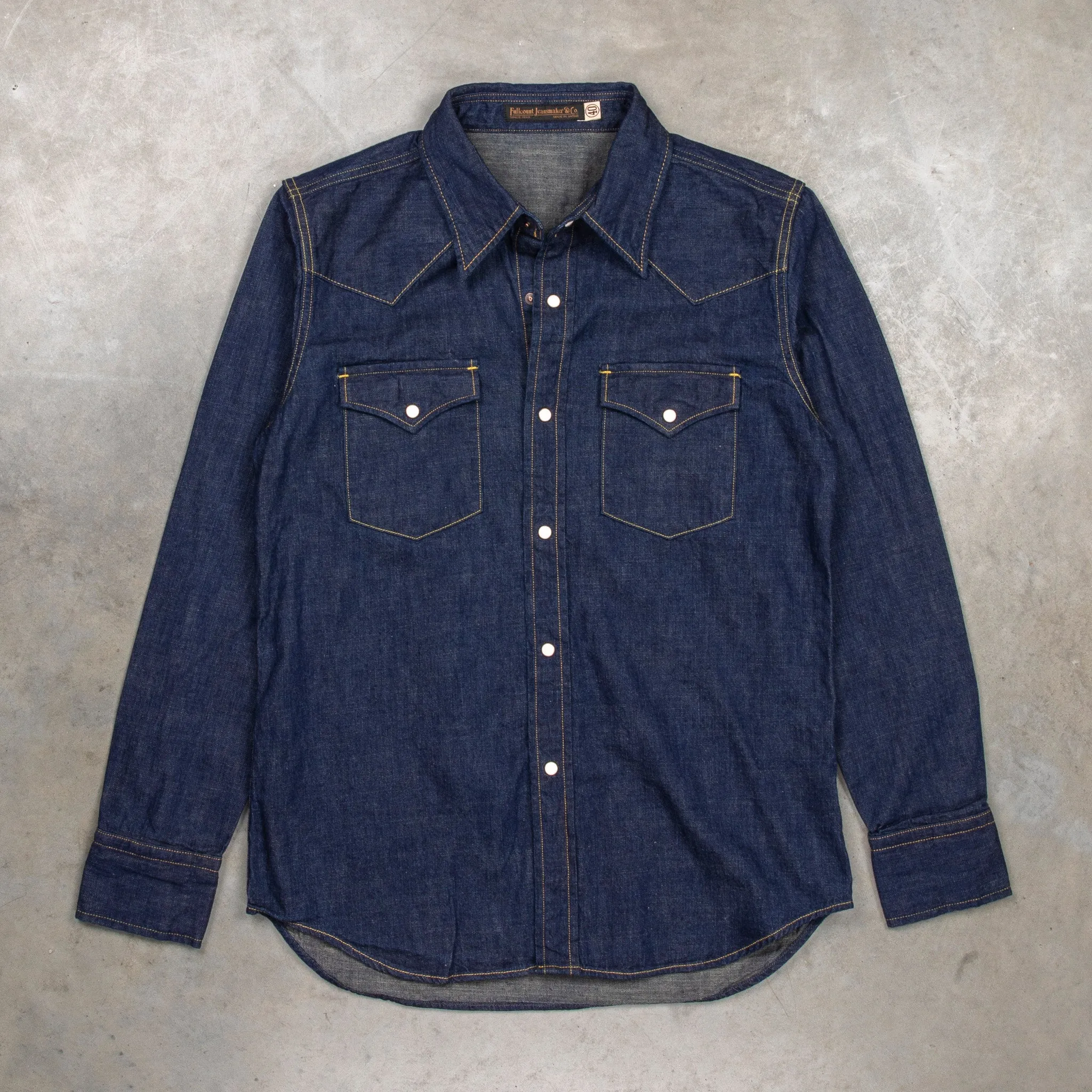 Fullcount 4894 Western Denim Shirt Rinse sold by Frans Boone product image thumbnail 2