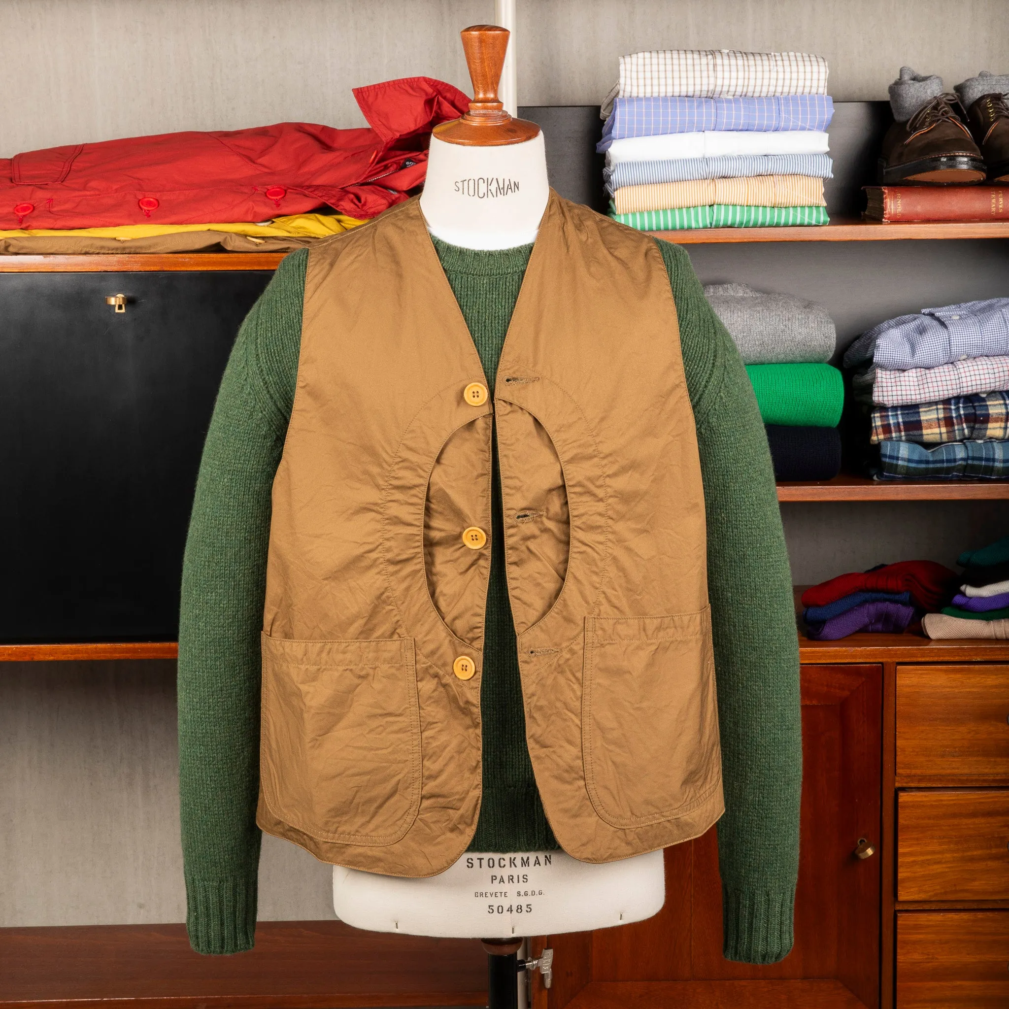 The Corona Utility CV001 Game Vest Cotton Light Twill Khaki sold by Frans Boone product image thumbnail 3