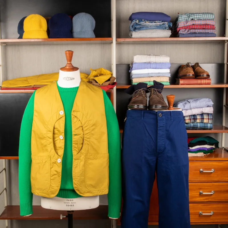The Corona Utility CV001 Game Vest Cotton Light Twill Mustard made by The Corona Utility