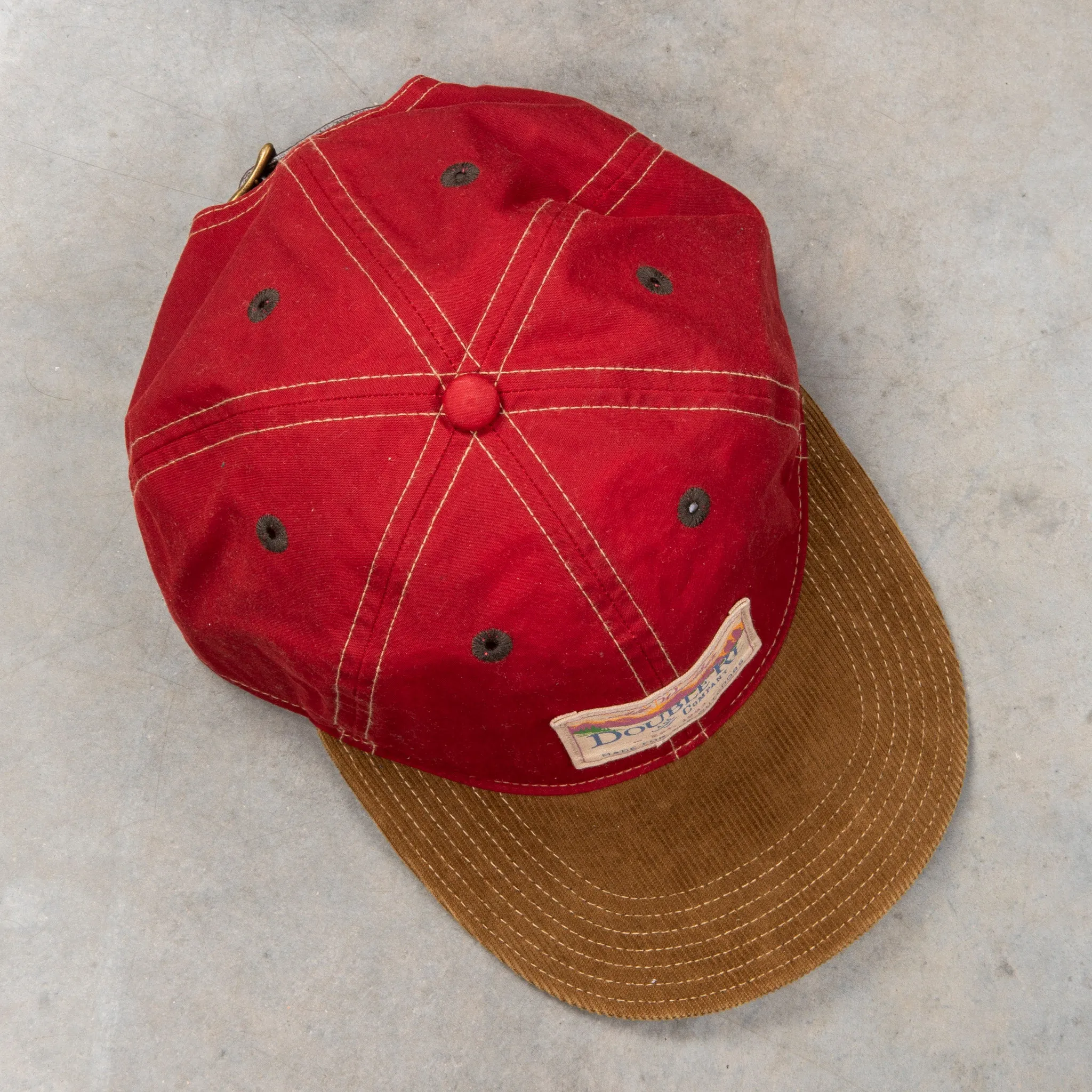 RRL Oil Cloth Sportsman Cap Vintage Red sold by Frans Boone product image thumbnail 4