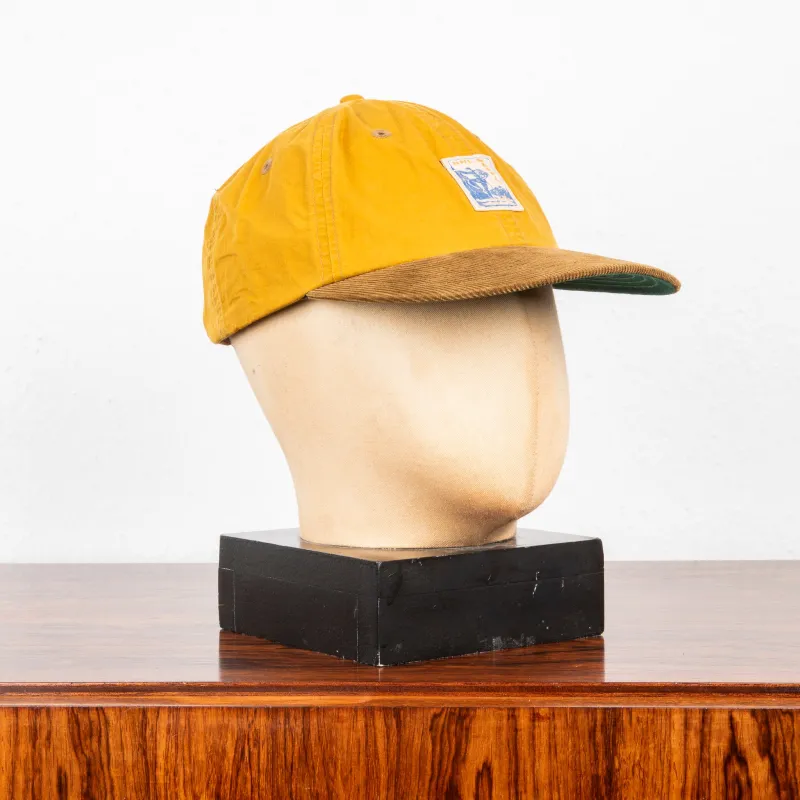 RRL Oil Cloth Sportsman Cap Mustard made by RRL