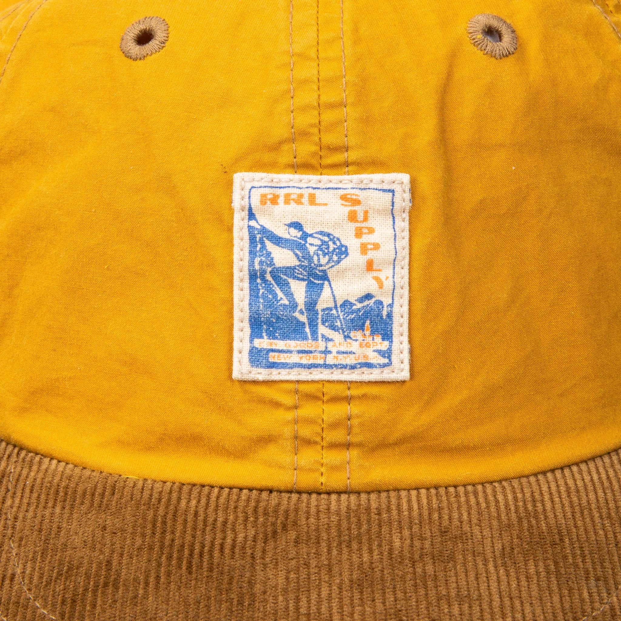 RRL Oil Cloth Sportsman Cap Mustard sold by Frans Boone product image thumbnail 2