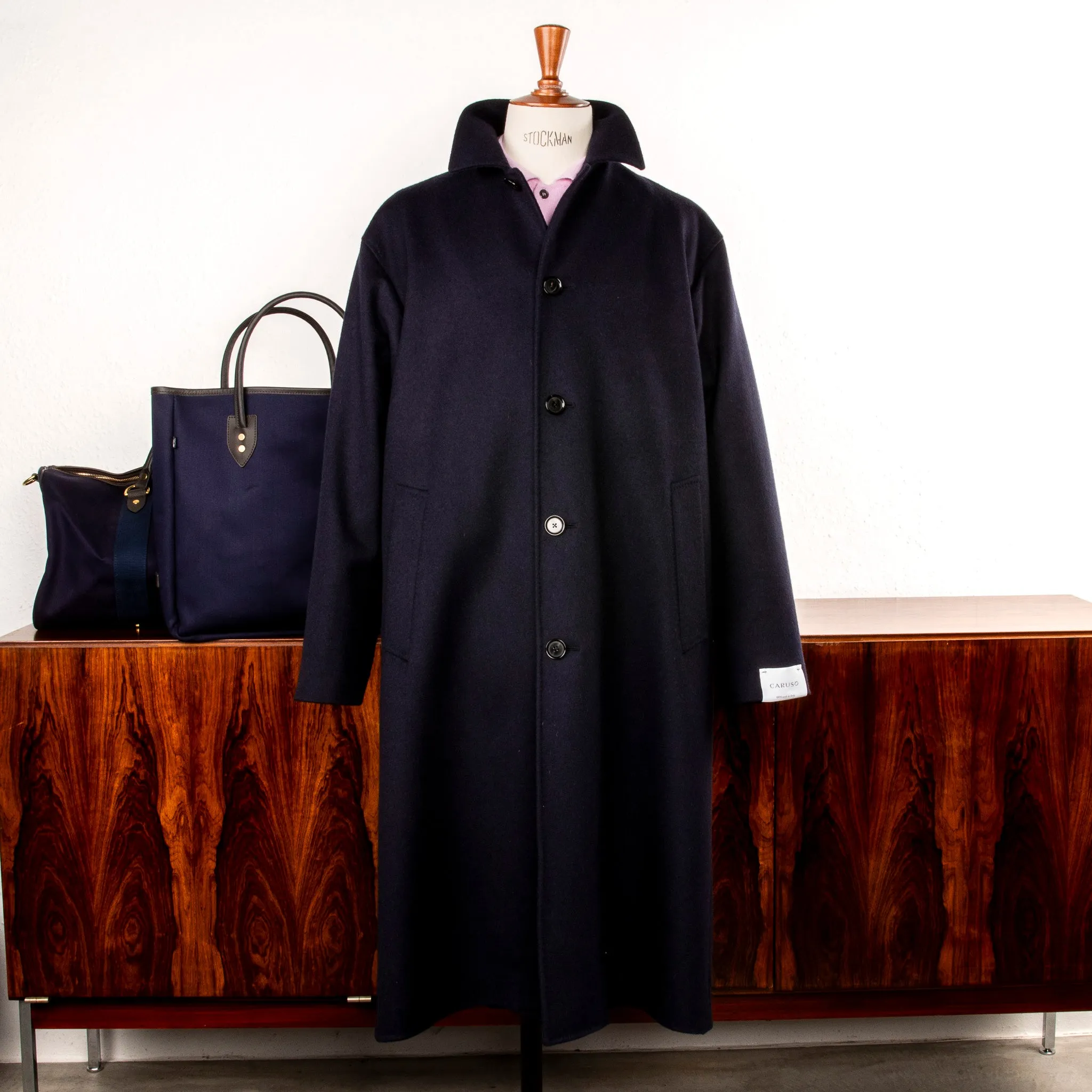Caruso Rigoletto Loden Overcoat Blu Notte sold by Frans Boone product image thumbnail 3