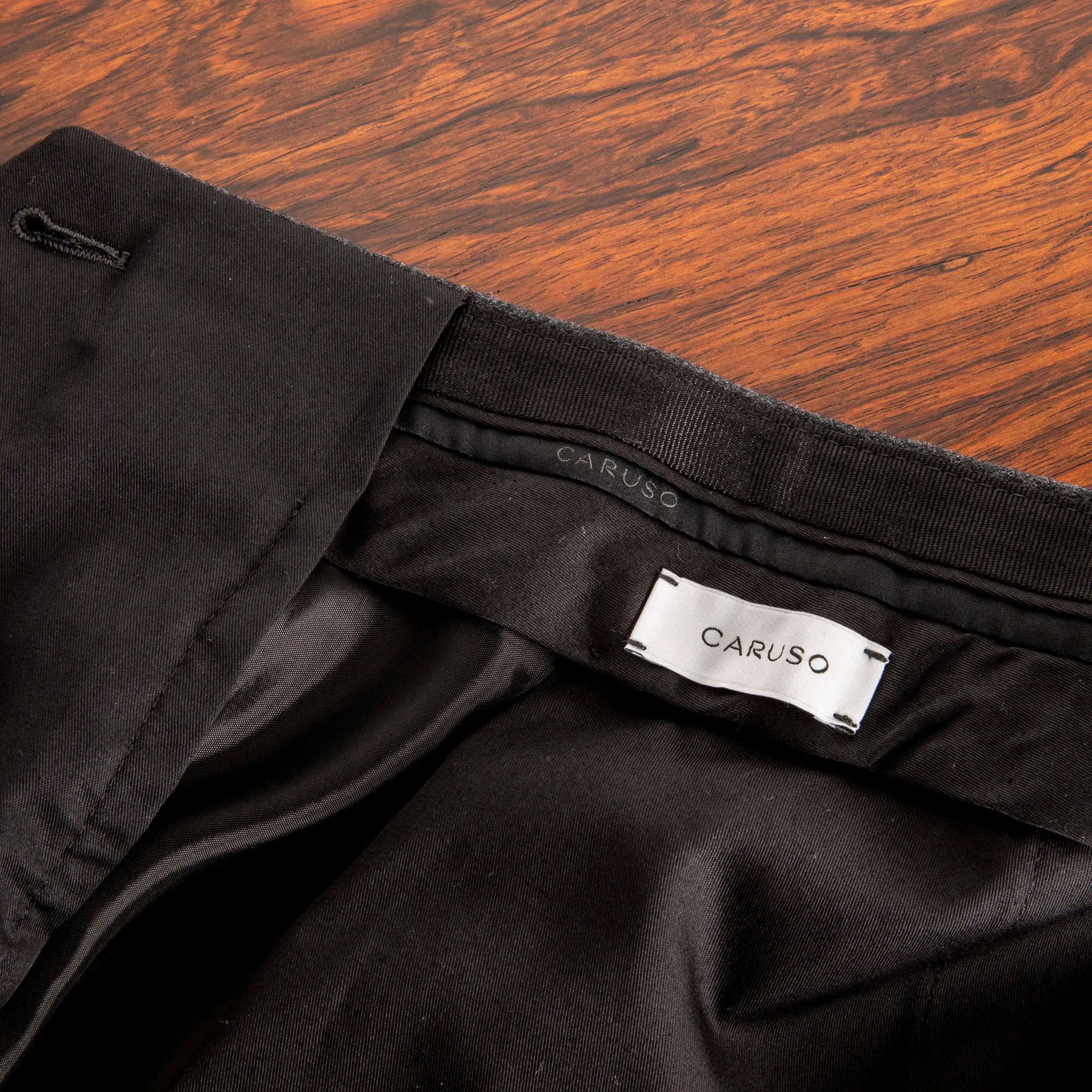 Caruso Pantaloni Super 120's Flannel Grigio Scuro sold by Frans Boone product image thumbnail 5