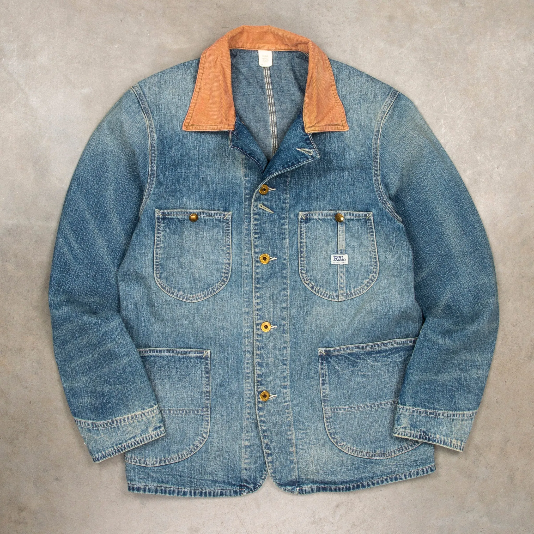 RRL Stockton Jacket 11 Oz Denim Wrightsvile Wash sold by Frans Boone product image thumbnail 2