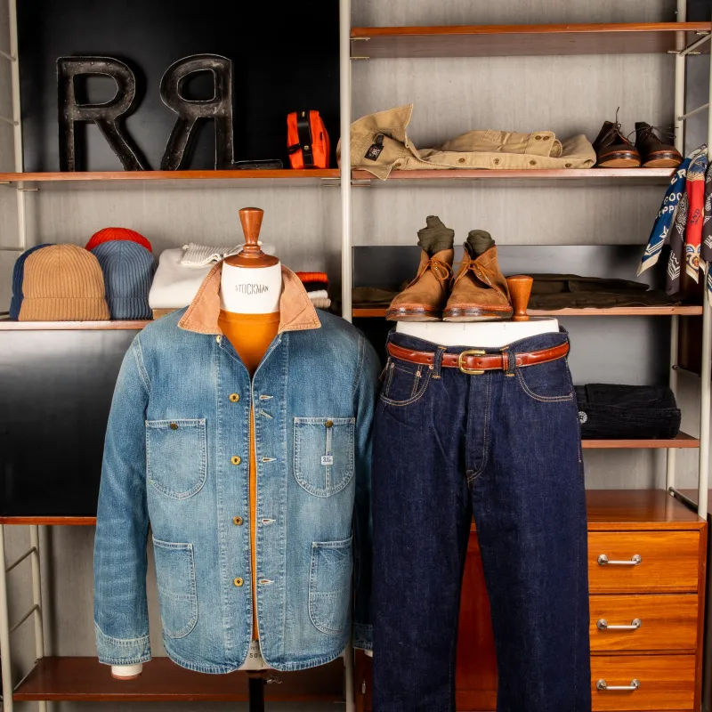 RRL Stockton Jacket 11 Oz Denim Wrightsvile Wash made by RRL