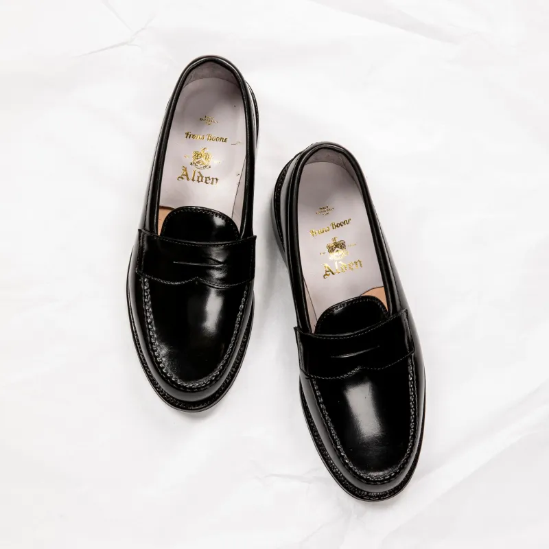Alden Black Cordovan Loafer "987" made by Alden