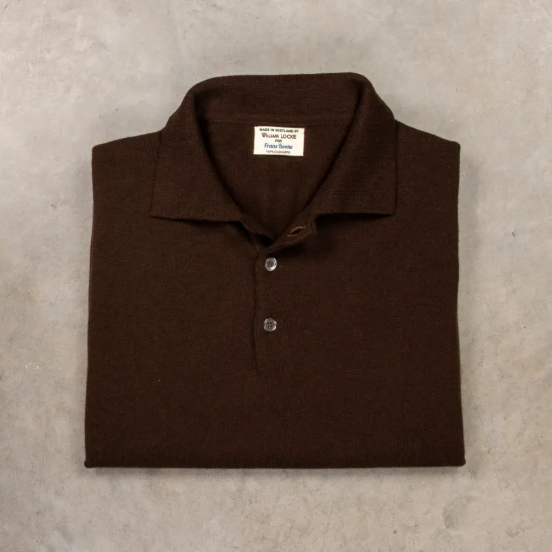 William Lockie x Frans Boone Cashmere Polo Caffè made by Frans Boone