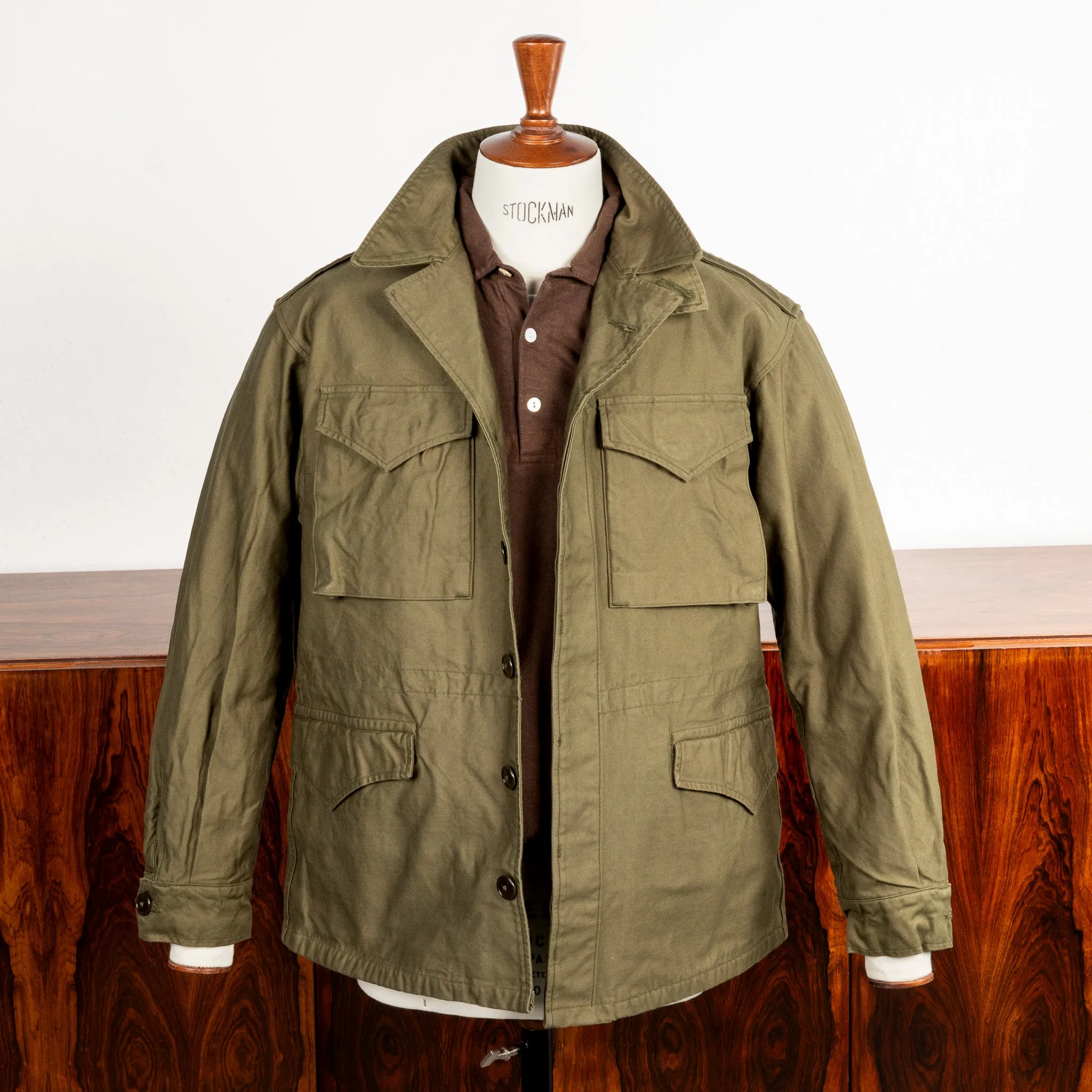 Orslow M-43 Jacket Reversed Sateen Army Green sold by Frans Boone product image thumbnail 2